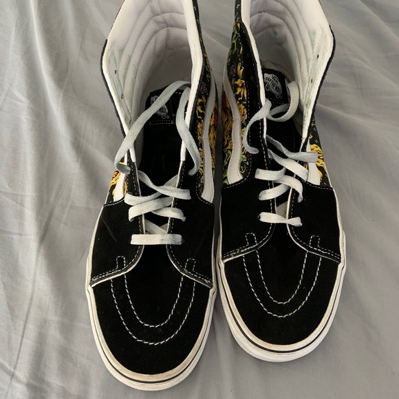 Mens Vans Sk8-Hi Beauty Skull Sneaker sz 11 - Picture 3 of 8